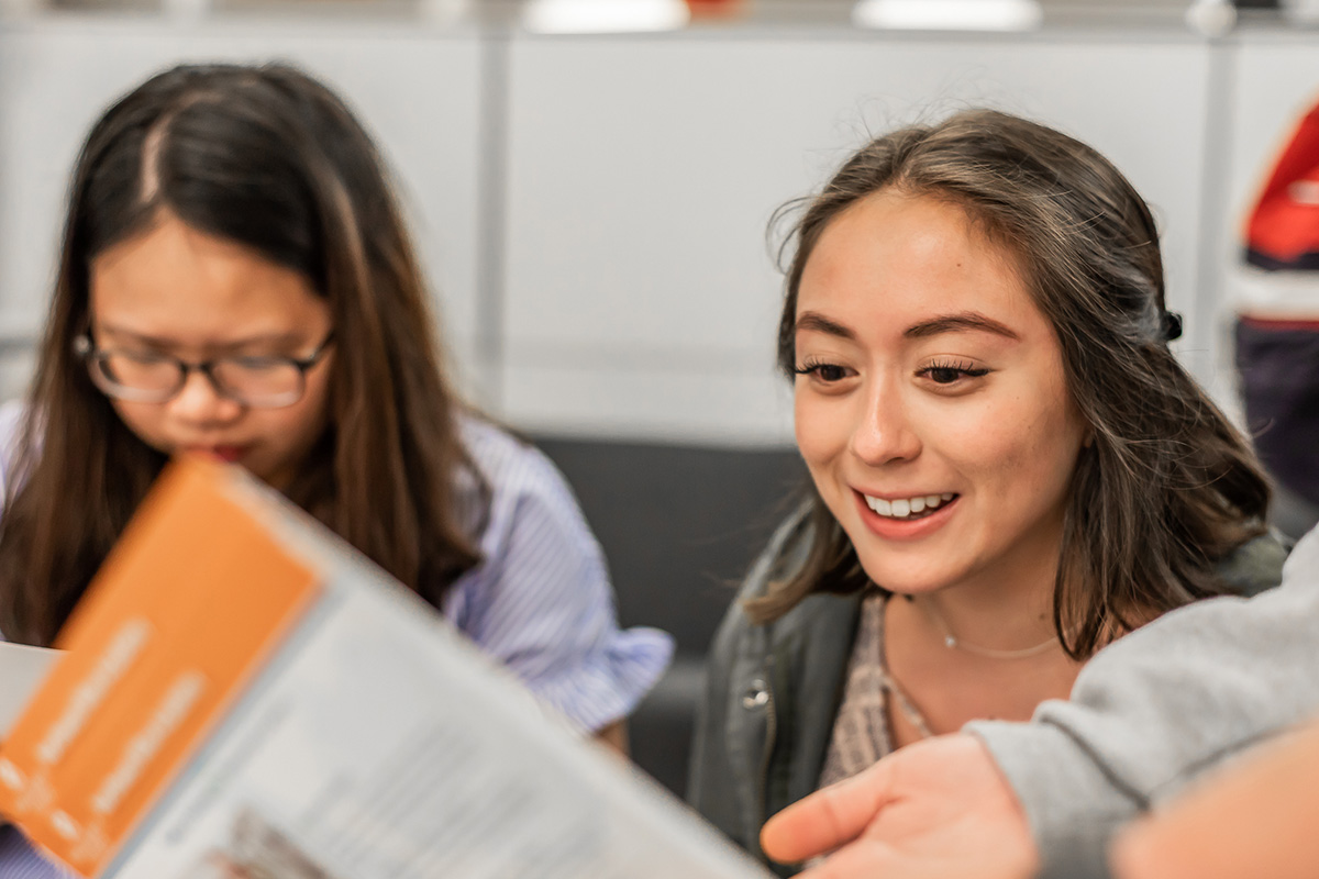 South Seattle College students study group